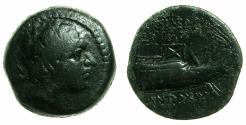 Ancient Coins - SELEUCID EMPIRE. Antiochus IV 175-165/4 BC.AE.21.3mm.Royal dated issue struck at Tyre 174/3 BC.