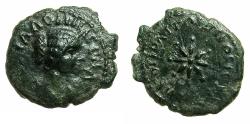 Ancient Coins - MOESIA INFERIOR.Nikopolis ad Istrum.Julia Domna Augusta AD 193-217, 2nd wife of Septimius Severus.AE. 17mm. 8 Rayyed star.