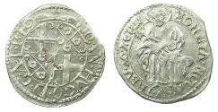 World Coins - GERMANY.TRIER.Archdiocese. Johann Hugo von Orsbeck AD 1676-1711.AR.Petermenger ( 1 Albus ) 1681.Arabic numerials.