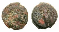 Ancient Coins - SYRIA.SELEUCID EMPIRE.Antiochus VIII Epiphanes 121/0-97/6 BC.AE.13.2mm. Cicada. *** Very Rare ***