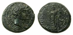 Ancient Coins - IONIA.SMYRNA.Augustus 27 BC-AD14.AE.18.3mm. Magistrate Leontiskos Hippomendontos