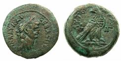 Ancient Coins - EGYPT.ALEXANDRIA.Claudius AD 41-54.AE.Diobol,struck AD 52/53. Ptolemaic style eagle reverse.