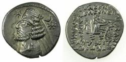 Ancient Coins - PARTHIA.Orodes II 57-38 BC.AR.Drachma.Mint of RHAGAE.