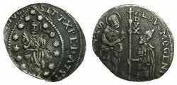 World Coins - ITALY.VENICE.Levantine copy in silver, imitating a multiple Zecchini naming Alvise Mocenigo II ( 1700-1709 )