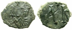 Ancient Coins - BYZANTINE EMPIRE.SICILY.Leo V The Armenian AD 813-820, with Constantine associate ruler from AD.813.AE.Follis.Mint of SYRACUSE.