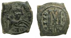 Ancient Coins - BYZANTINE EMPIRE.Heraclius AD 610-641.AE.Follis. struck AD 611/12.Mint of NIKOMEDIA .