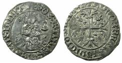 World Coins - ITALY.Kingdom of Naples.Robert 'The Wise' of Anjou AD 1309-1343.AR.Gigliato.Pothumus issue, uncertain ruler or mint.