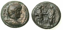 Ancient Coins - EGYPT.ALEXANDRIA.Hadrian AD 117-138.Billon.Tetradrachm.struck AD 130/131. Alexandria greeting Hadrian