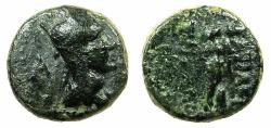 Ancient Coins - ARMENIA.ARTAXIADS.Tirgranes II The Great 95-56 BC or Tigranes III 20-10/6 BC.AE.15mm. Artaxada mint.~ Nikei