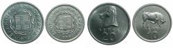 World Coins - GREECE.Republic.Aluminum. 10 and 20 Lepta 1978.