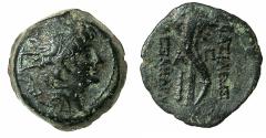 Ancient Coins - SELEUCID EMPIRE.Alexander II 128-123 BC.AE. 22.5mm. Cornucopia.