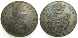 World Coins - ITALY.NAPLES.Charles VI H.R.E and King of Naples 1711-1734.AR.Ducato ( 10 Carlini ) 1715. ****RARE****
