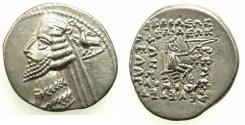Ancient Coins - PARTHIA.Phraates IV 38-2 BC..AR.Drachma.Mint of RHAGAE.