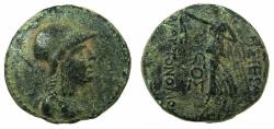 Ancient Coins - APAMEA.Pseudo-Autonomous issue.struck 37/36 BC.AE.19mm.~~~Bust of Athena.~#~.Nike