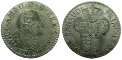 World Coins - ITALY.SAVOY.Vittorio Amadeo III AD 1773-1796.Billon 10 Soldi 1794.