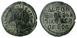 Ancient Coins - BYZANTINE EMPIRE.Leo VI The Wise AD 886-912.AE.Follis.Mint of CONSTANTINOPLE.