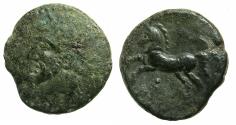 Ancient Coins - NUMIDIA.Massinissa or Micipsa circa 203-148-118 BC.AE.25.5mm.