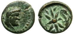 Ancient Coins - PISIDIA.SELGE.2nd - 1st Cent.BC.AE.13.Herakles.Thunderbolt.