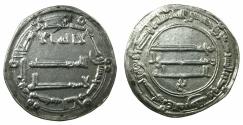 Ancient Coins - ABBASID CALIPHS. al-Mansur 136-158H ( AD 754-775 ).AR.Dirhem.dated 150H. Mint: Medinat al Salam ( City of Peace ).