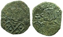 Ancient Coins - BYZANTINE EMPIRE.SICILY.Leo V The Armenian AD 813-820, with Constantine associate ruler from AD.813.AE.Follis.Mint of SYRACUSE.