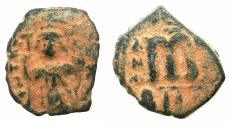 Ancient Coins - BYZANTINE EMPIRE.Constans II AD 641-668.AE.Follis.Mint of Constantinople. struck AD 642/43.