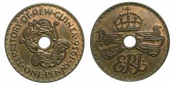 World Coins - NEW GUINEA.British 1910-1952.Edward VIII Jan.-Dec.1936 ' The King that never was' .Copper.One Penny 1936.