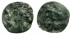 Ancient Coins - BYZANTINE EMPIRE.Andronicus II Palaeologus joint reign with Michael IX AD 1295-1320.AE.Assarion.Mint of CONSTANTINOPLE.