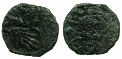Ancient Coins - BYZANTINE EMPIRE.SICILY.Leo V The Armenian AD 813-820, with Constantine associate ruler from AD.813.AE.Follis.Mint of SYRACUSE.