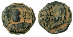 World Coins - CRUSADER STATES.Principality of ANTIOCH.Tancred AD 1104-1112.AE.Follis.1st type, small moduel.Bust of Saint Peter.