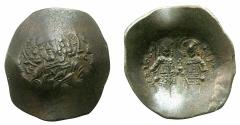 Ancient Coins - BYZANTINE EMPIRE.Alexius III Angelus-Comnenus AD 1195-1203.Billon.Aspron Trachy.Mint of Constantinople.