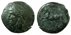 Ancient Coins - NUMIDIA.Massinissa or Micipsa circa 203-148-118 BC.AE.