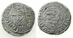World Coins - HUNGARY.Loius I of Anjou AD 1342-1382.AR.Dinar. Saint Ladislav