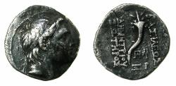 Ancient Coins - SELEUCID EMPIRE.Demetrius I Soter 162-150 BC.AR.Drachma.stuck 153/2 BC.Mint of ANTIOCH. *Single example recorded in Spaer*