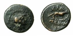 Ancient Coins - The Trachian Chersonese: ALOPEKONNESOS.Circa 300-250 BC.AE.13.5mm. Athena / Fox. *** Extremely rare ***