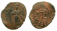 Ancient Coins - ISLAMIC.The Caliphate of Abd Al-Malik 65-86H (AD 685-705).Fals.Mint of Halab ( Aleppo ).