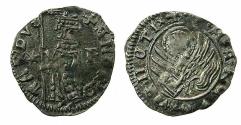 World Coins - ITALY.VENICE.Andrea Contarini AD 1368-1382.AR.Soldino.2nd Type. Sigla Star - F