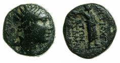 Ancient Coins - SELEUCID EMPIRE. Antiochus IV 175-165/4 BC. Quasi-autonomous issue.struck after 169/9 BC.AE.14.5mm. Mint of ANTIOCH towards DAPHNI