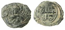 World Coins - CRUSADER STATES.Principality of ANTIOCH.Tancred AD 1104-1112.AE.Follis.4th type. Facing bust of Christ.
