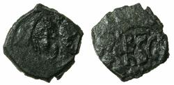 Ancient Coins - BYZANTINE EMPIRE.SICILY.Heraclius AD 610-641.AE.Follis.Countermarked at the mint of SYRACUSE.