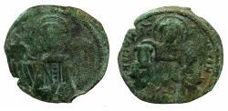 Ancient Coins - BYZANTINE EMPIRE.Andronicus II and Michael IX AD 1294-1320 or later.AE.Assarion.Mint of Constantinople.Class IX.