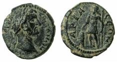 Ancient Coins - PISIDIA.ARIASSUS.Antoninus Pius AD 138-161.AE.21mm. Reverse. Ares ( or Solymos ). ***Rare mint for Pisidia *** 5 examples in RPC