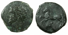 Ancient Coins - NUMIDIA.Massinissa or Micipsa circa 203-148-118 BC.AE.27mm.