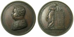 World Coins - FRANCE.AE.Medallion. 37.8mm.Death of Duke of Berri 1820.By Caque