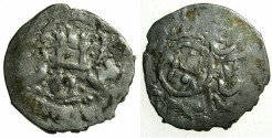 World Coins - ITALY.CAFFA. Genoese colony.Filippo Maria Visconti AD 1421-1435 naming Devlet Birdi Khan AD 1420-1421.AR.Bi-lingual Asper.