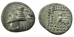 Ancient Coins - PARTHIA.Phraates IV 38-2 BC..AR.Drachma.Mint of EKBATANA.