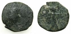Ancient Coins - ARMENIA.ARTAXIADS.Tigranes II 95-56 BC or Tigranes III 20-6 BC.AE. Dichalkous.Uncertain mint: Nisibis..Reverse. Nike