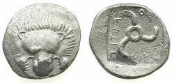 Ancient Coins - Dynasts of LYCIA.Aruvatijesi circa 390-370 BC.AR.Tetrobol. **** Extremely rare dynast****