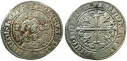 World Coins - ITALY.NAPLES.Robert The Wise AD 1309-1343.AR.Gigliato.Acorn symbol in field. struck circa 1317-1319.