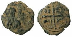 World Coins - CRUSADER STATES.Principality of Antioch.Tancred AD 1104-1112.AE.Follis.2nd type.Bust of Tancred.