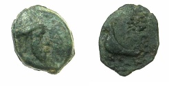 Ancient Coins - Artaxiads of ARMENIA.Tigranes IV 8-5 BC.AE.12.8mm.~#~.Eagle standing left.